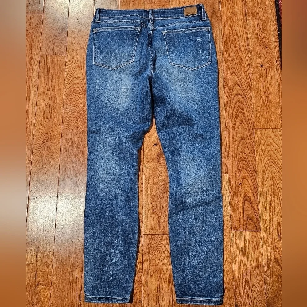 Judy Blue Skinny Fit Distressed Jeans Size 13 - Picture 2 of 3